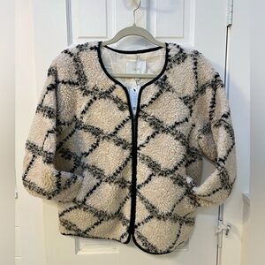 Joie Cream and Black Teddy Jacket